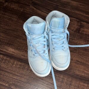Jordan Light Blue High-Top Sneakers